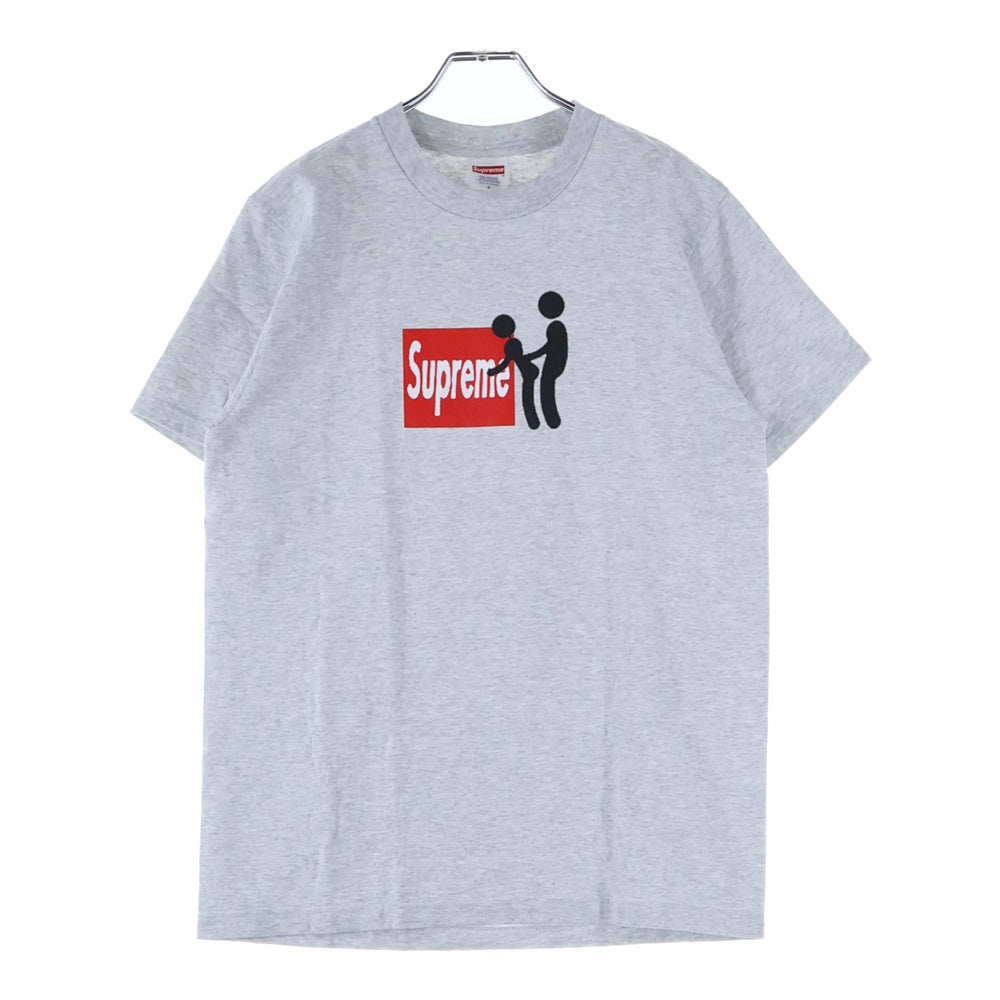 SUPREME(シュプリーム) 25AW Stick Tee フロントロゴ スティック クルーネック半袖Tシャツ カットソー グレー