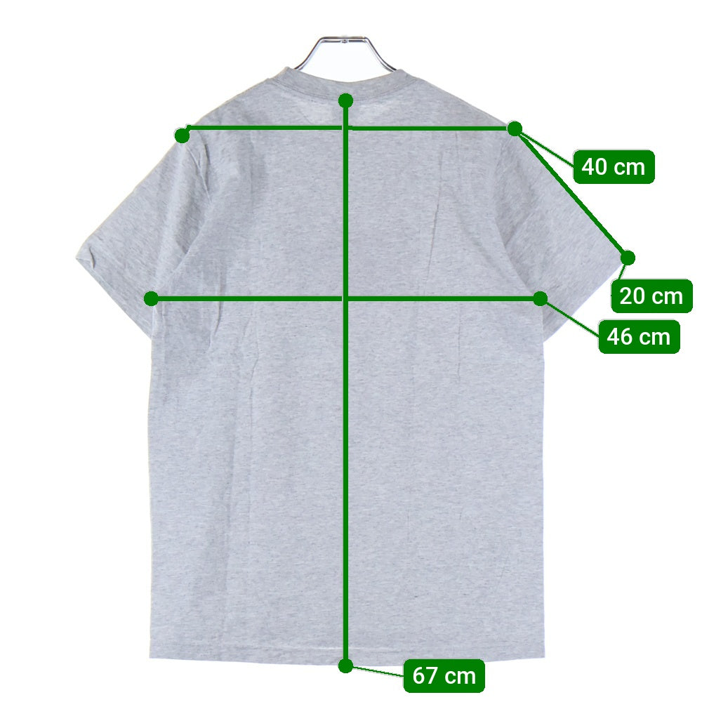 SUPREME(シュプリーム) 25AW Stick Tee フロントロゴ スティック クルーネック半袖Tシャツ カットソー グレー