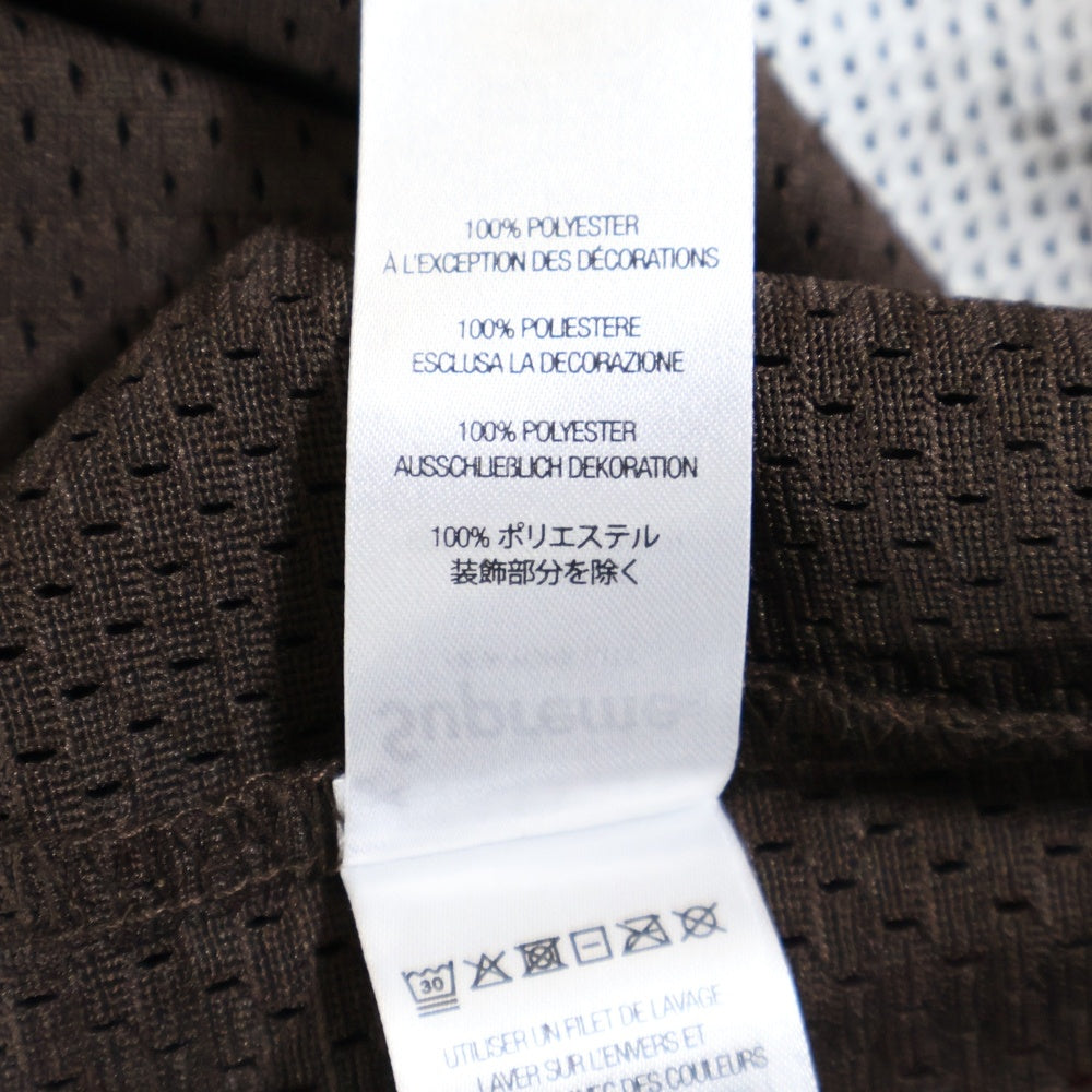 SUPREME(シュプリーム) 25AW Sequin Football Jersey スパンコール フットボールジャージ Vネック半袖Tシャツ カットソー ブラウン