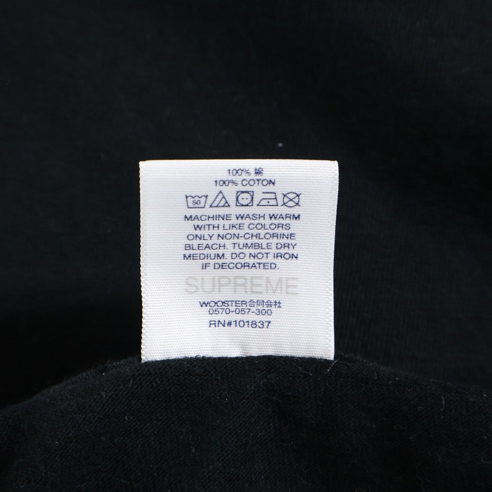 SUPREME(シュプリーム) 22SS ×Burberry Box Logo Tee バーバリー ボックスロゴ クルーネック半袖Tシャツ カットソー ブラック