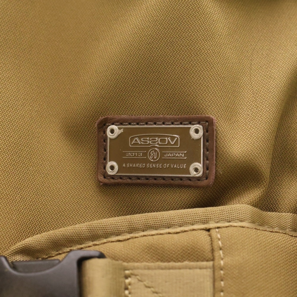 AS2OV(アッソブ) AS2OV CORDURA DOBBY 305D 3WAY BACK PACK アッソブ コーデュラ バックパック ブラウン 061405