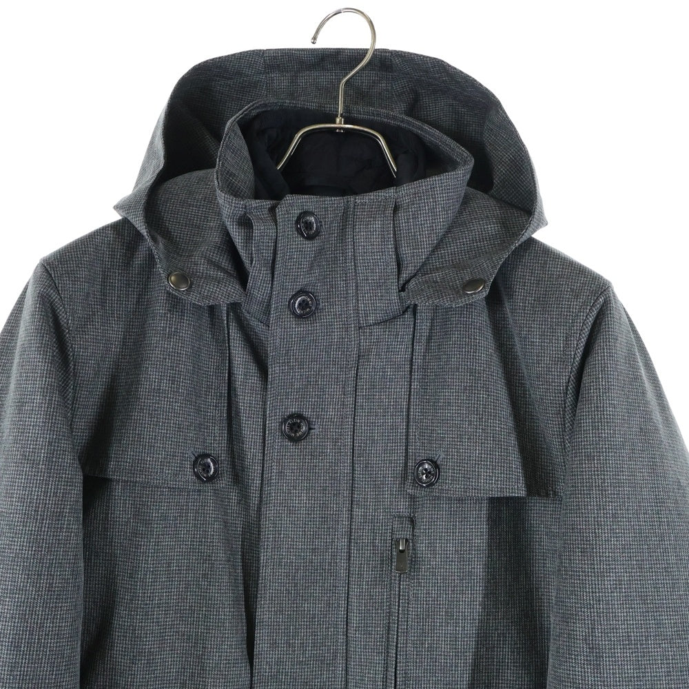 MICHEL KLEIN(ミッシェルクラン) マルチポケット ジップアップ 中綿ダウンジャケット グレー MINUAA-20600