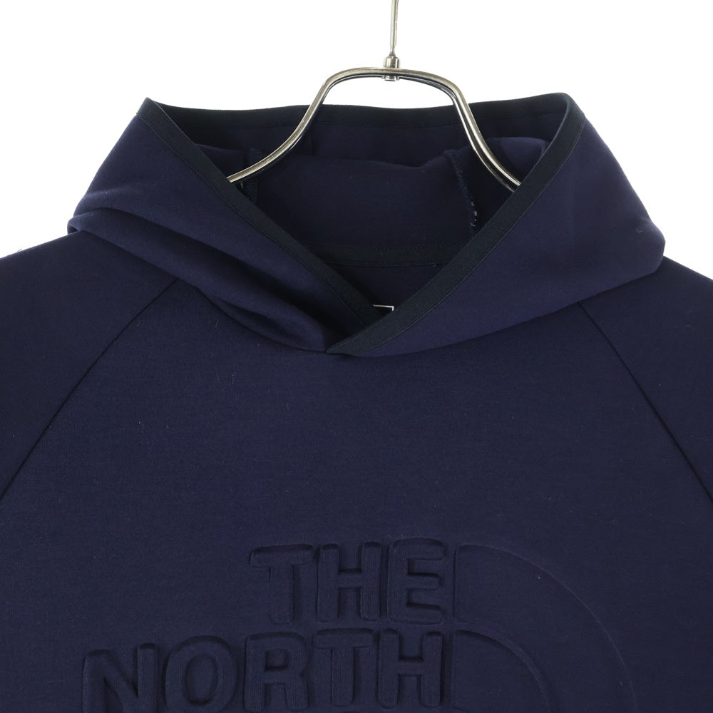 THE NORTH FACE(ザノースフェイス) TECH AIR AWEAT テックエアー エンボスロゴ ストレッチ プルオーバーパーカー スウェットフーディ ブラック NT12085