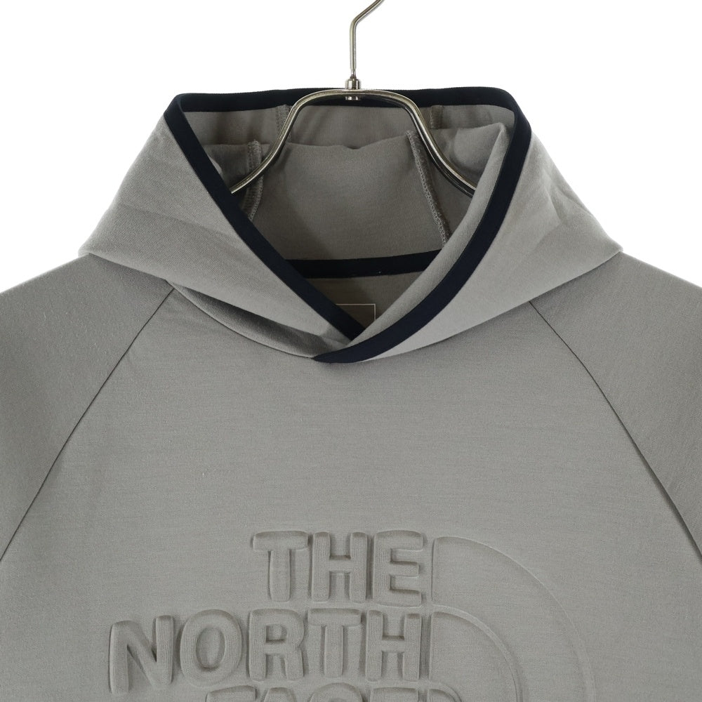 THE NORTH FACE(ザノースフェイス) TECH AIR AWEAT テックエアー エンボスロゴ ストレッチ プルオーバーパーカー スウェットフーディ ベージュ NT12085