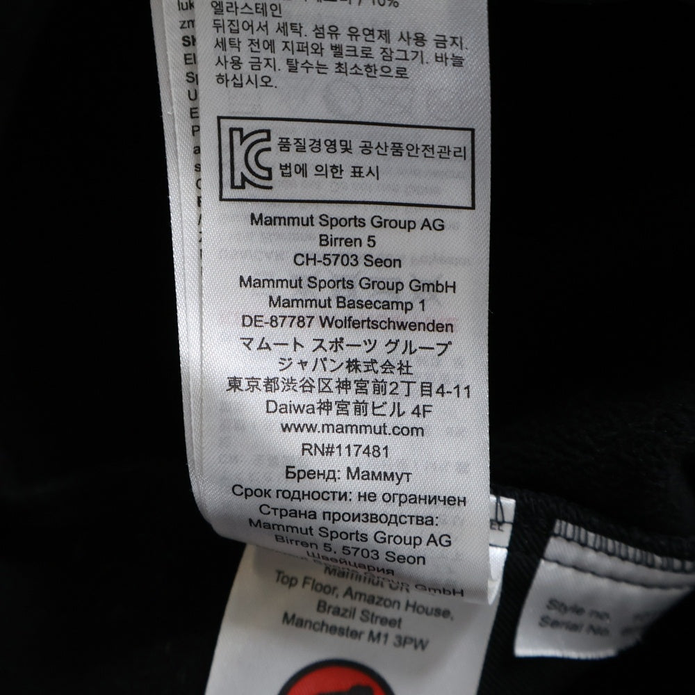 MAMMUT(マムート) WINTERFIELD SO HOODED JACKET ウィンターフィールド ソフトシェル フーデッドジャケット ブラック 1011-01970