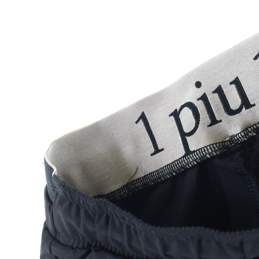 1 PIU 1 UGUALE 3 RELAX(ウノピゥウノウグァーレトレ) RUNNIG DIAGONAL LOGO PANTS ランニング ダイアゴナルロゴ ナイロン ジョガーパンツ ブラック USB-23014