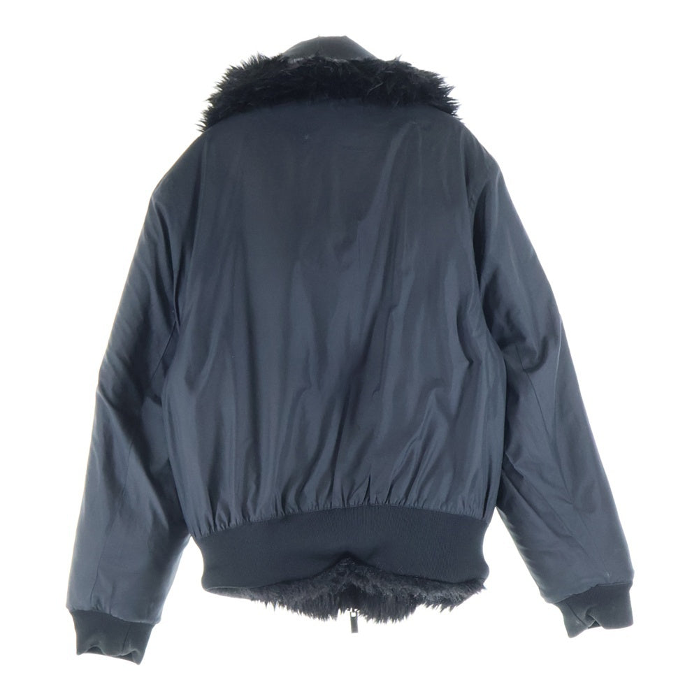 NIKE(ナイキ) 18AW ×AMBUSH Reversible Faux Fur Coat Jacket アンブッシュ リバーシブル フェイク ファーコート ジャケット ジップアップ ブルゾン AQ9225-010 レディース