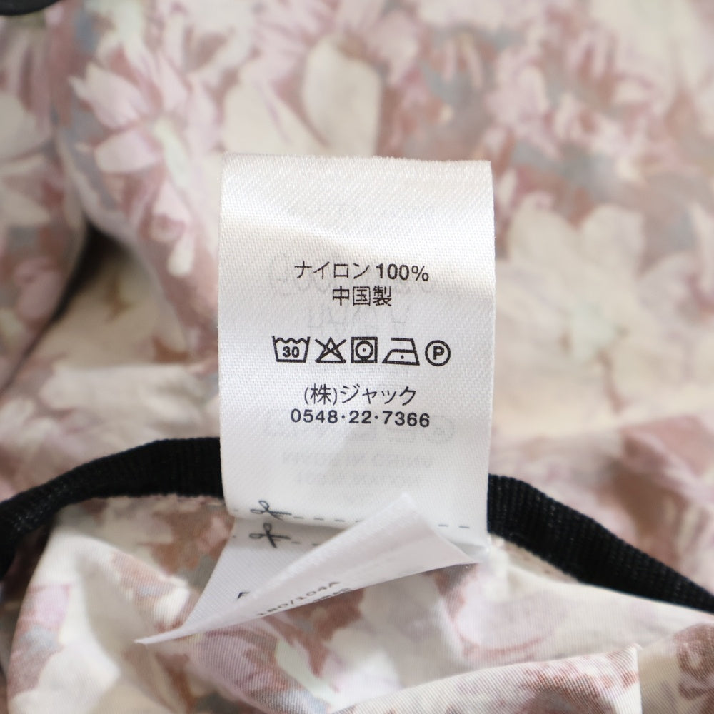 STUSSY(ステューシー) 24AW FLORAL NYLON BEACH SHELL フローラル ナイロン ジップアップ シェル ジャケット ピンク