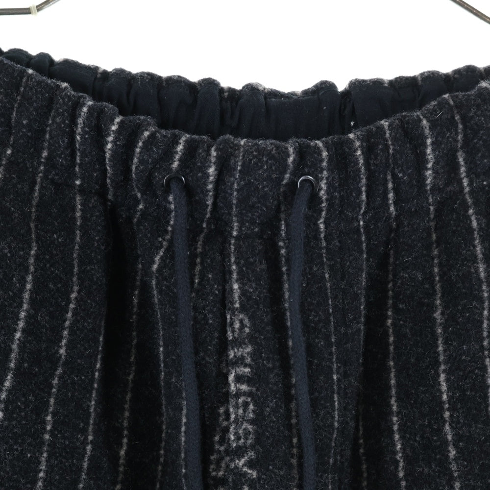 NIKE(ナイキ) 23SS ×STUSSY STRIPE WOOL PANTS ステューシー ストライプ ウール ロングパンツ ブラック DR4021-010
