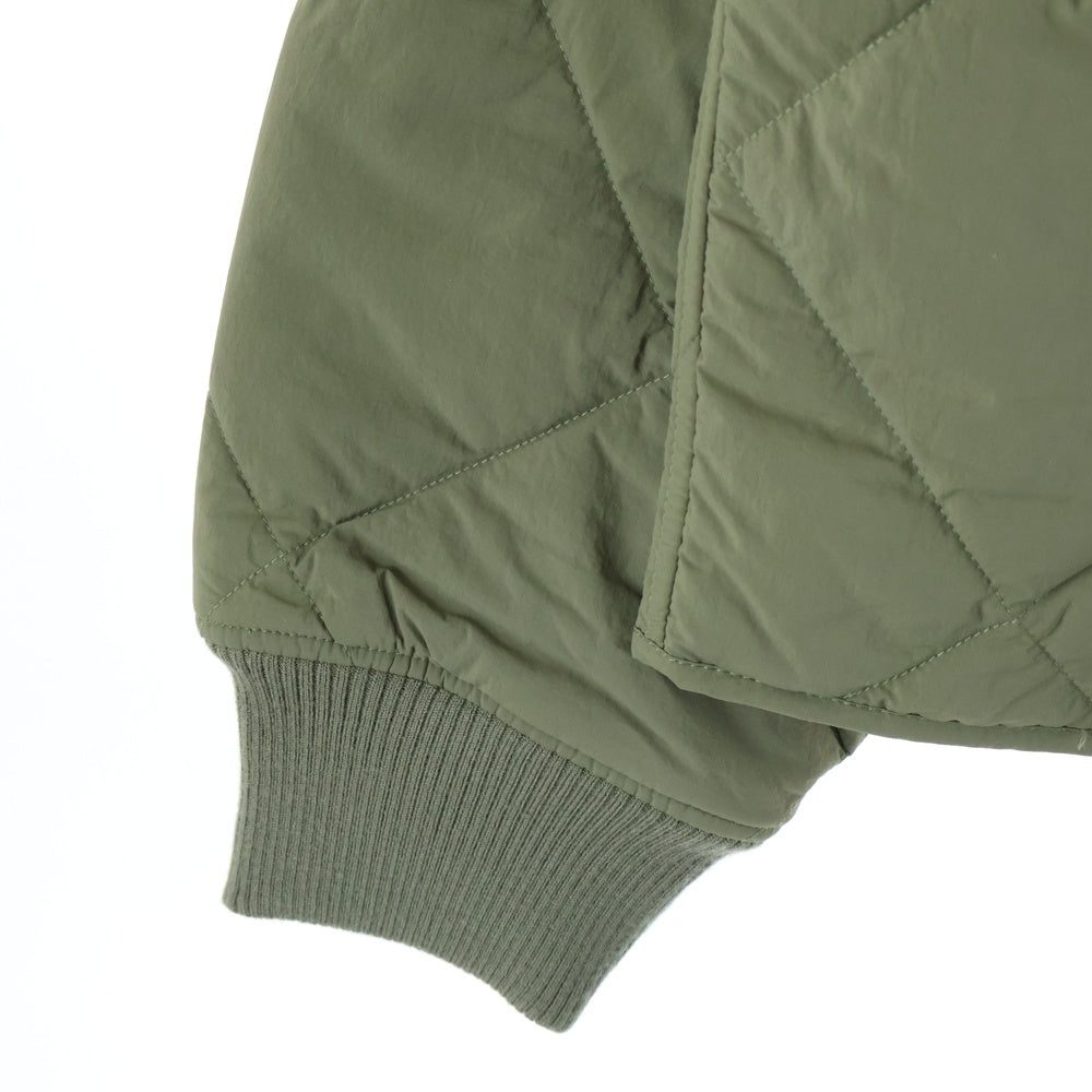 STUSSY(ステューシー) 8 BALL QUILTED LINER JACKET 8 ボール キルティング ジップアップ ライナー ジャケット カーキ