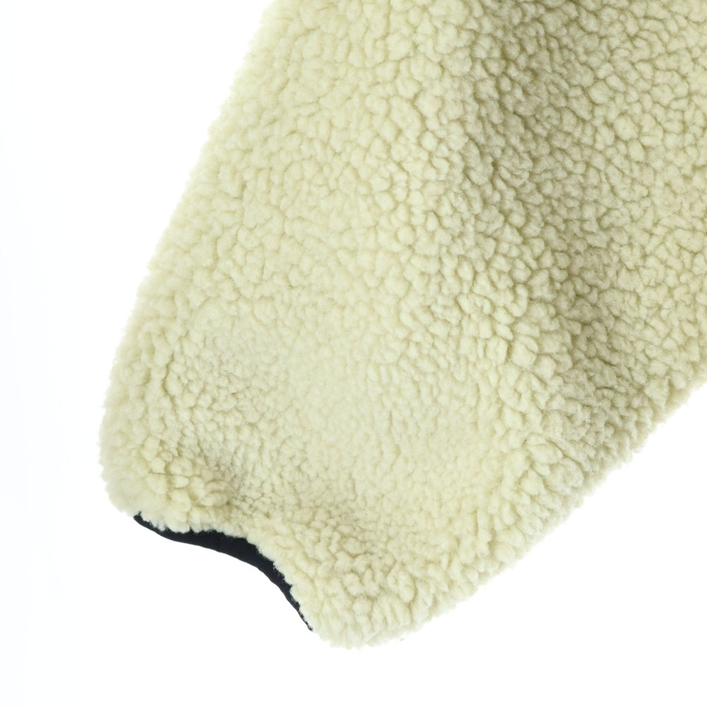 STUSSY(ステューシー) 8 BALL SHERPA JACKET 8 ボール シェルパ リバーシブル フリース ジャケット ホワイト/ブラック