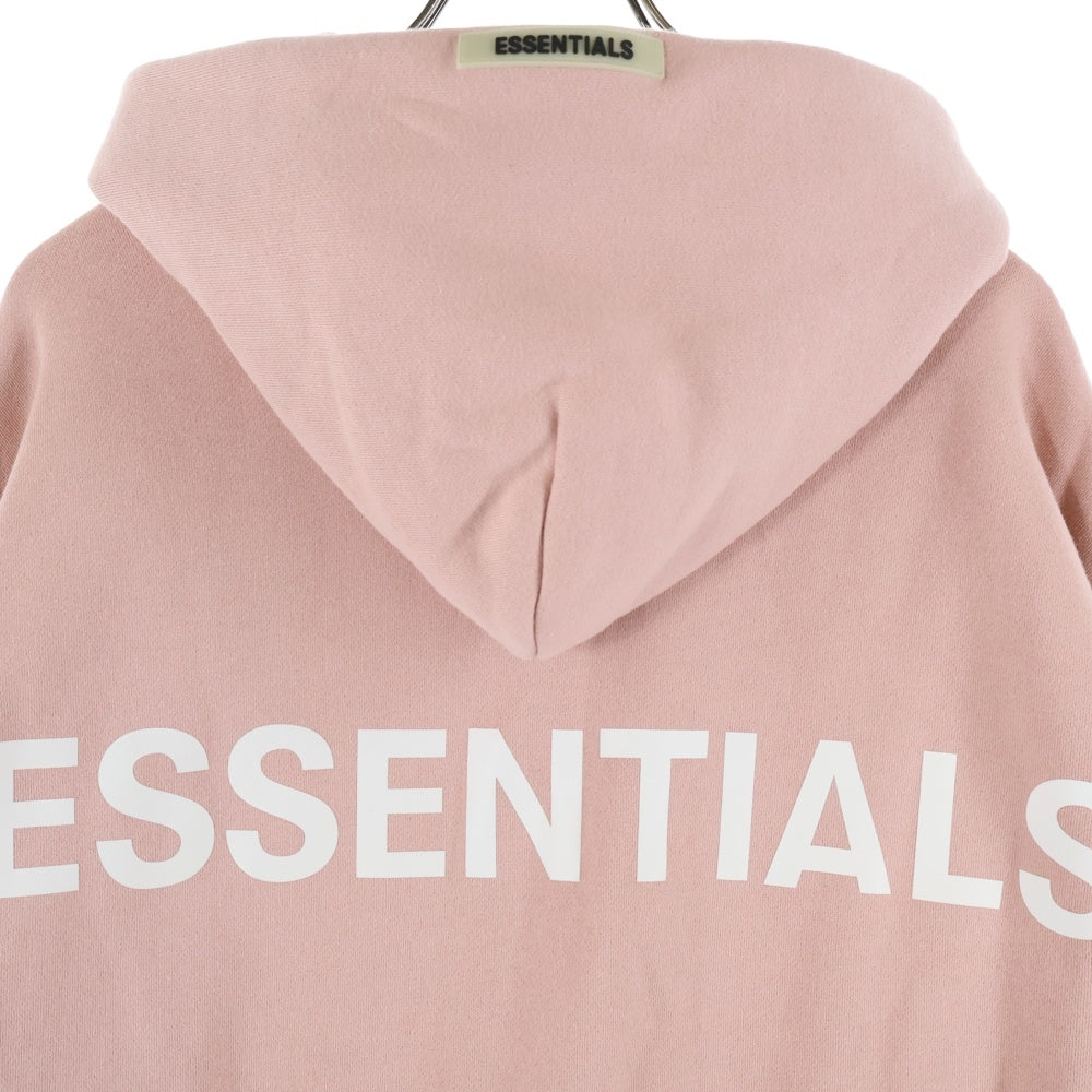 FEAR OF GOD ESSENTIALS(フィアオブゴッド エッセンシャルズ) バックロゴプリント スウェット プルオーバーパーカー ピンク
