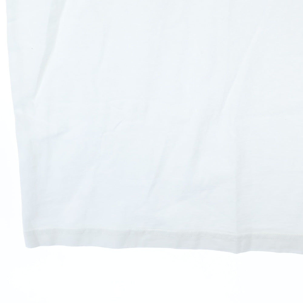 VETEMENTS(ヴェトモン) 21SS ANARCHY GOTHIC LOGO アナーキー ゴシックロゴプリント クルーネック半袖Tシャツ カットソー ホワイト UE51TR640W