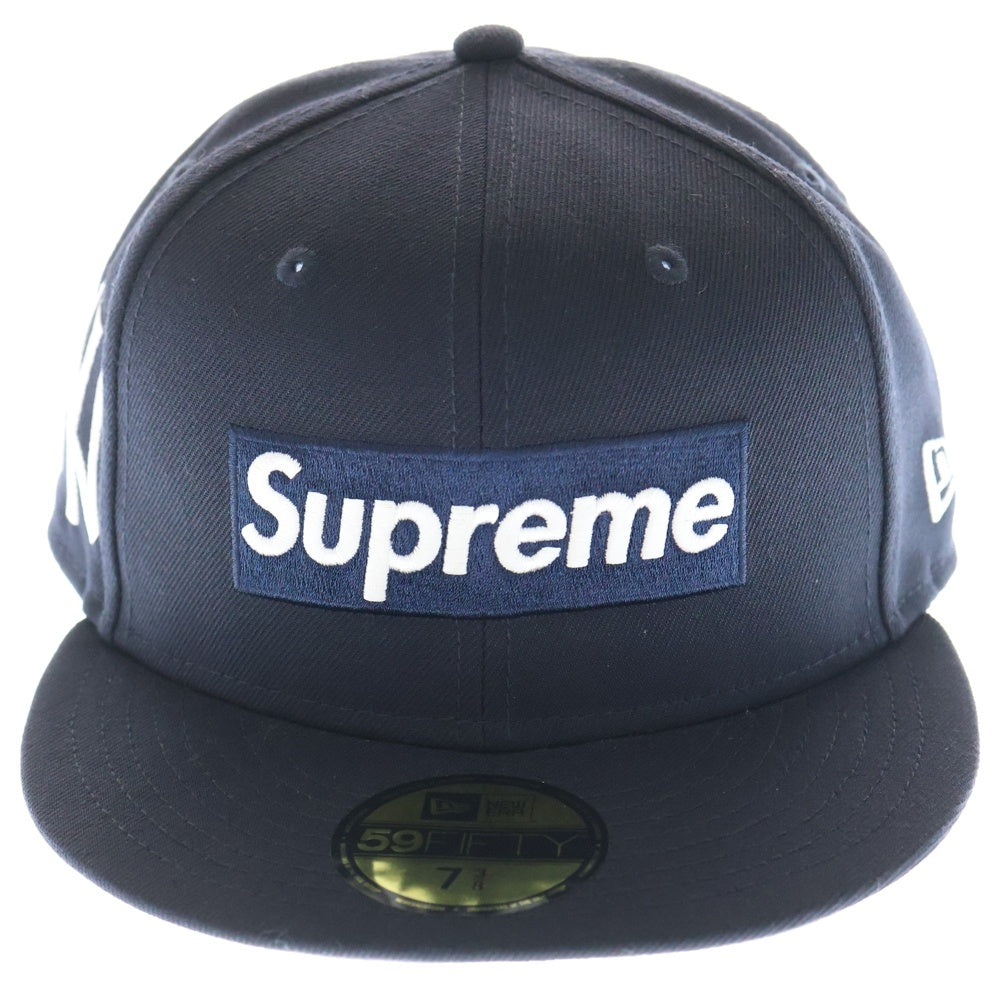 SUPREME(シュプリーム) 24SS ×NEW ERA ×MLB Teams Box Logo チームボックスロゴ ベースボールキャップ 帽子 ネイビー