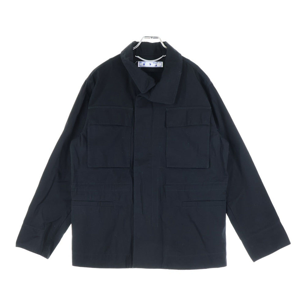 OFF-WHITE(オフホワイト) 21AW ARROW FIELD JACKET アローフィールド ミリタリージャケット ブラック OMEL021F21FAB002