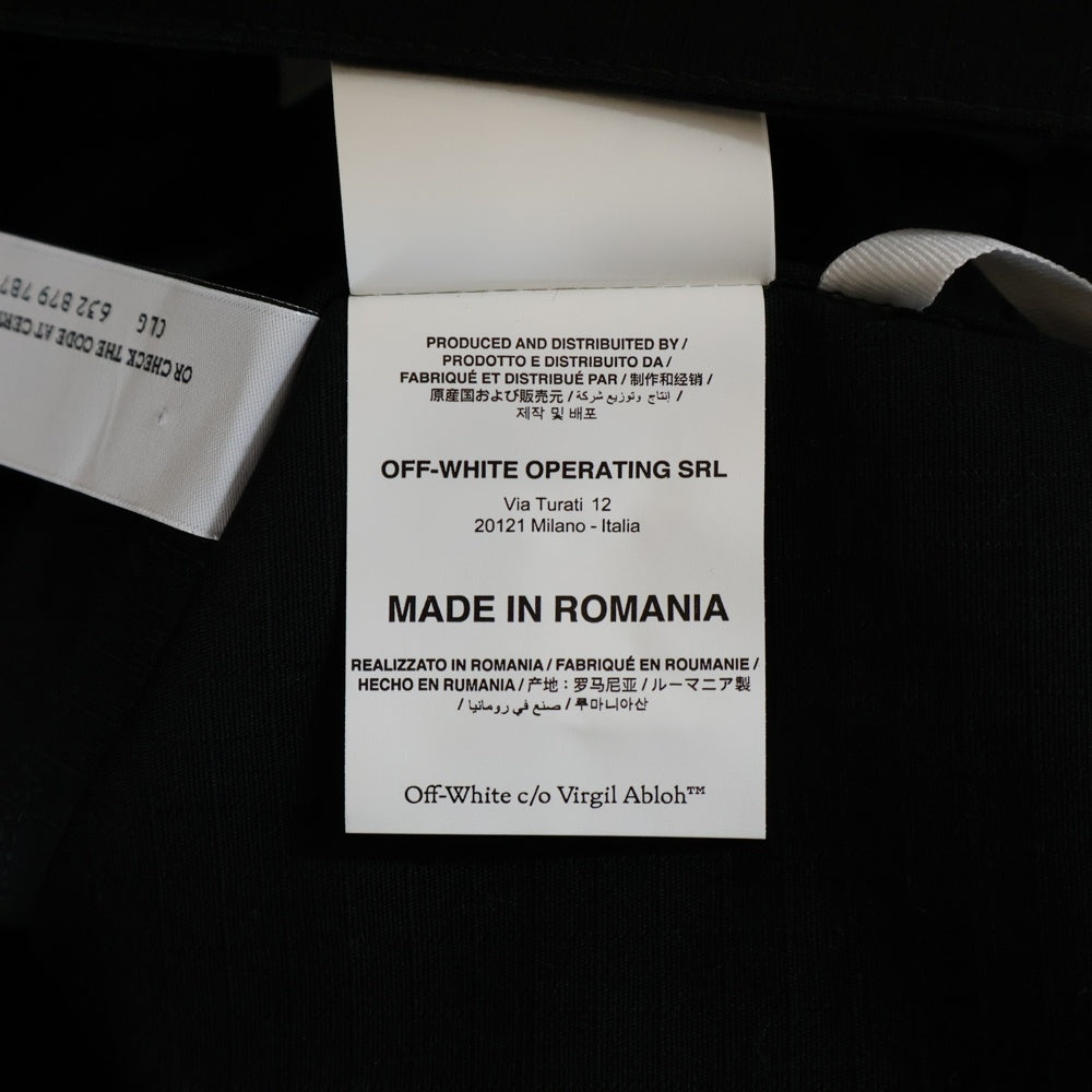 OFF-WHITE(オフホワイト) 21AW ARROW FIELD JACKET アローフィールド ミリタリージャケット ブラック OMEL021F21FAB002