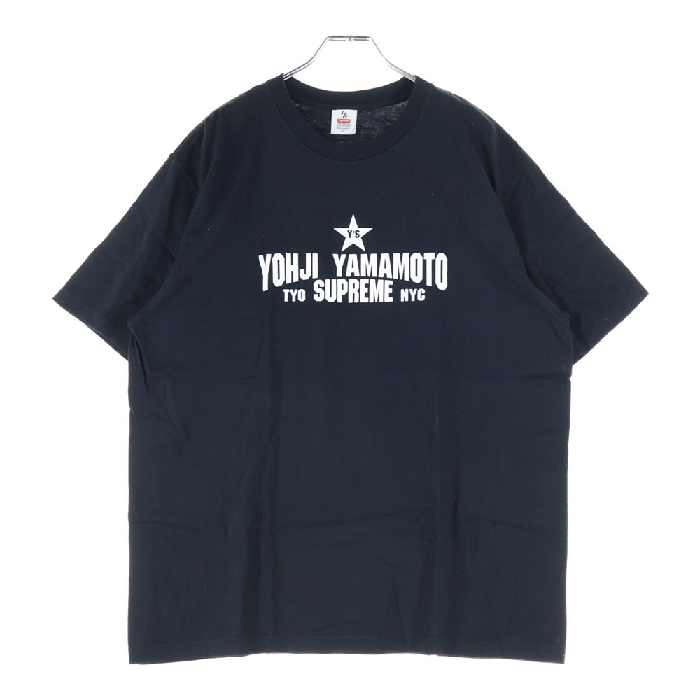 SUPREME(シュプリーム) 25AW Y's by Yohji Yamamoto Star Tee ワイズ ヨウジ ヤマモト スター ロゴプリント クルーネック半袖Tシャツ カットソー ブラック