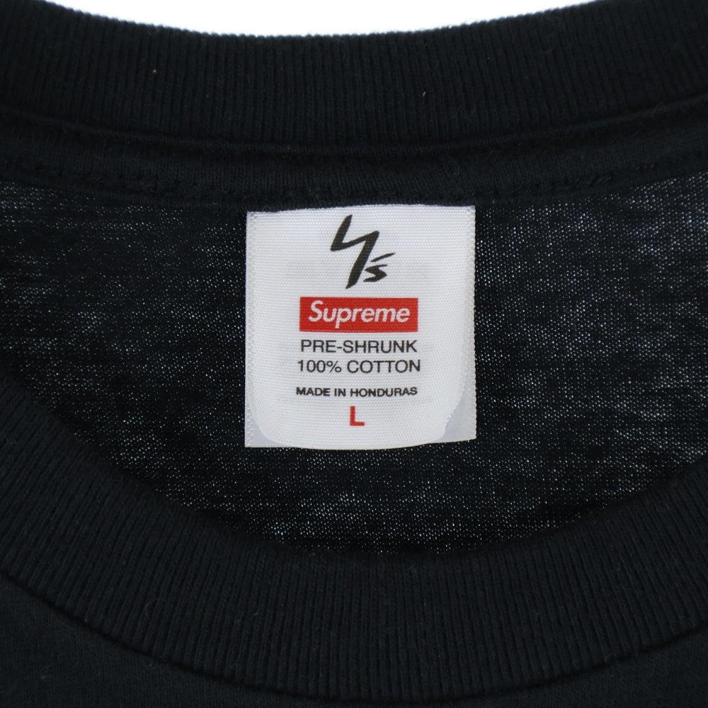 SUPREME(シュプリーム) 25AW Y's by Yohji Yamamoto Star Tee ワイズ ヨウジ ヤマモト スター ロゴプリント クルーネック半袖Tシャツ カットソー ブラック