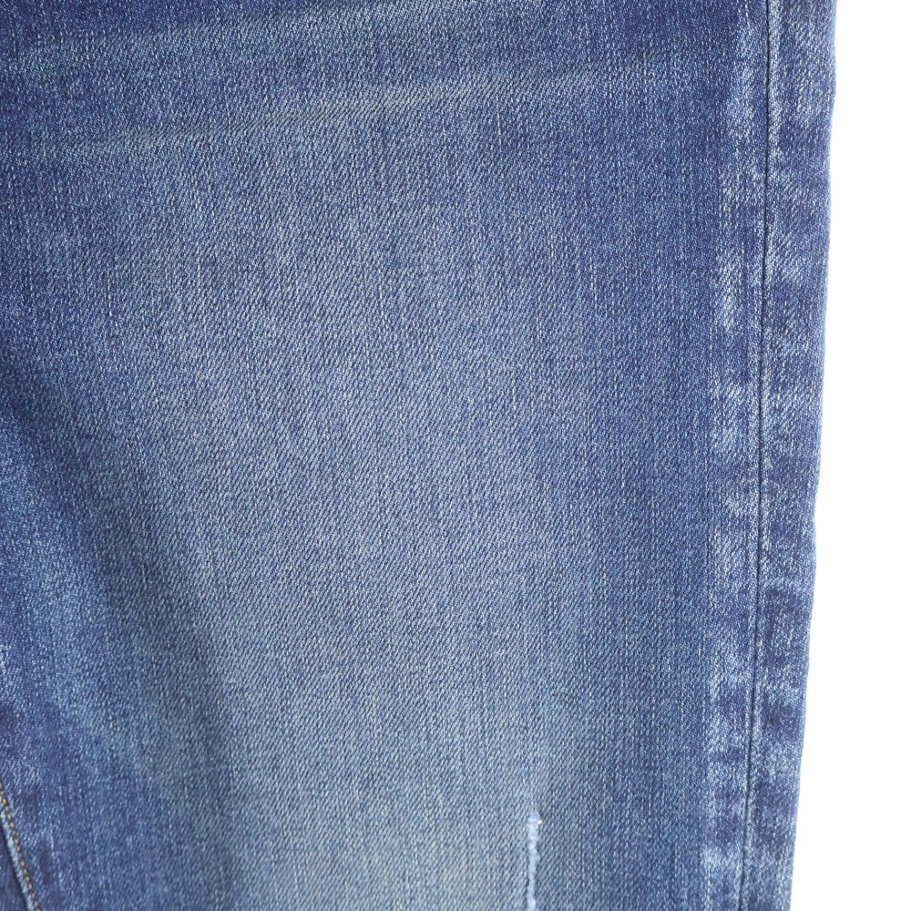 AMIRI(アミリ) クラッシュ加工 スキニー デニムパンツ インディゴ