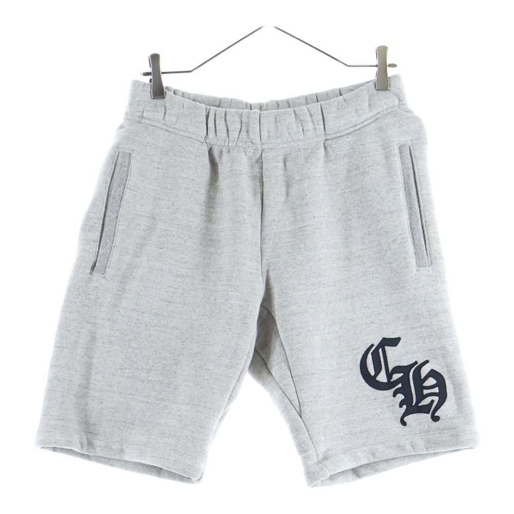 CHROME HEARTS(クロムハーツ) Y NOT CH Applique Embroidery ワイノット CHアップリケ 刺繍 スウェットショーツ ハーフパンツ グレー