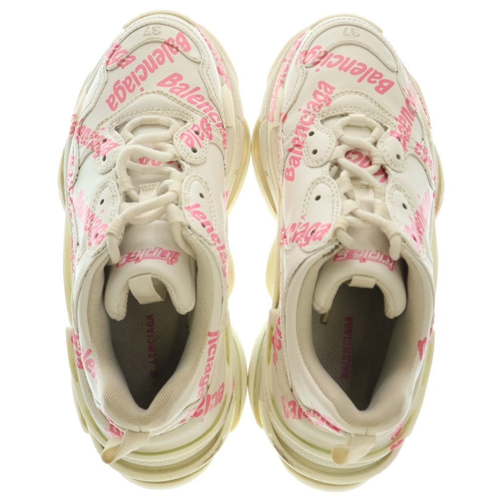 BALENCIAGA(バレンシアガ) TRIPLE S トリプル S レザー ロゴ総柄