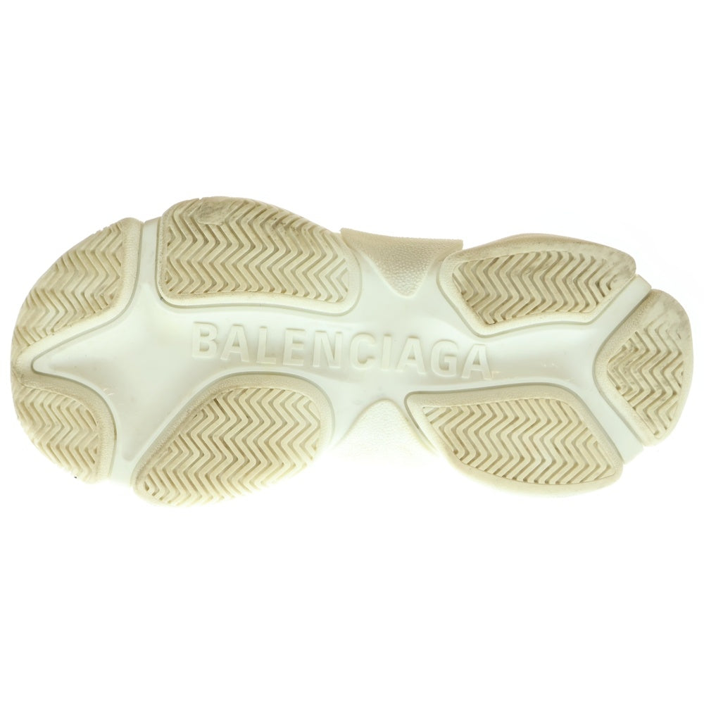 BALENCIAGA(バレンシアガ) TRIPLE S トリプル S レザー ロゴ総柄 ローカットスニーカー ホワイト/ピンク 524039 レディース