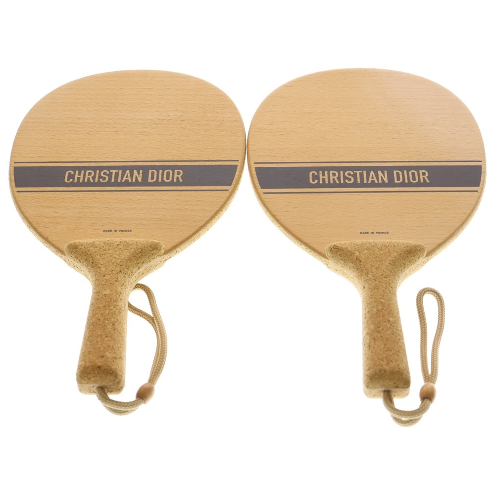 Christian Dior(クリスチャンディオール) コルク ビーチ 卓球 ラケット ベージュ