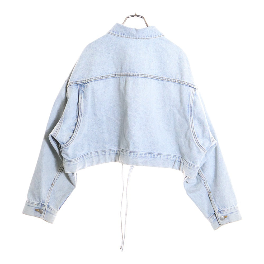 ALEXANDER WANG(アレキサンダーワン) ショート デニムトラッカー ジャケット インディゴ 4DC1242246