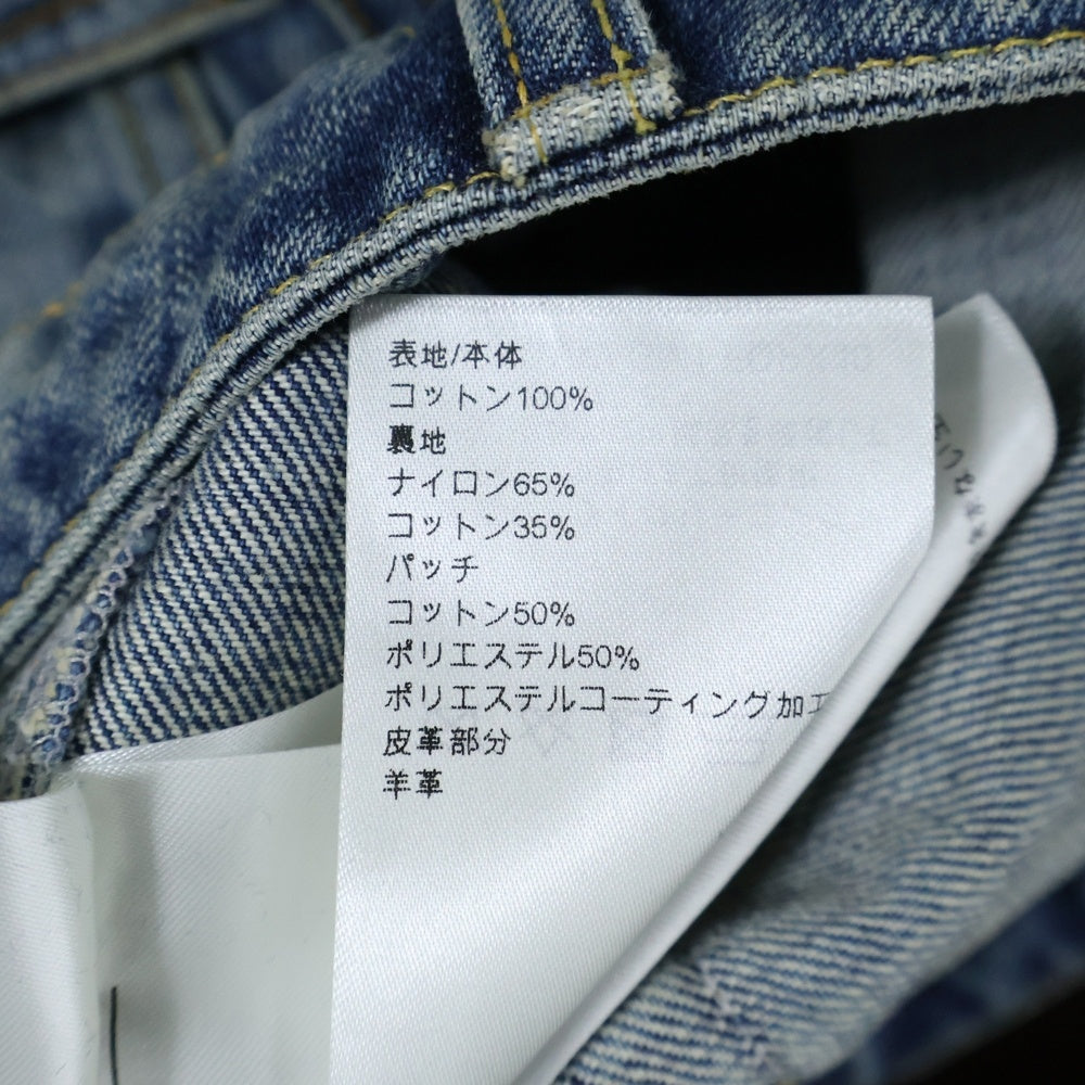 LOUIS VUITTON(ルイヴィトン) 24SS モノグラムパッチ フレアブーツカット デニムパンツ インディゴ RW241WW GM1 FQPX40 レディース