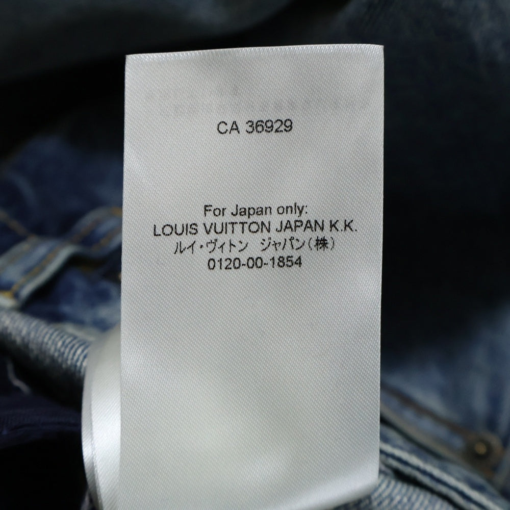 LOUIS VUITTON(ルイヴィトン) 24SS モノグラムパッチ フレアブーツカット デニムパンツ インディゴ RW241WW GM1 FQPX40 レディース