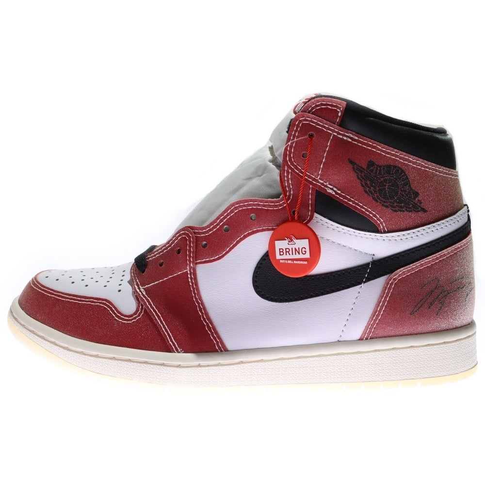NIKE(ナイキ) ×Trophy Room AIR JORDAN 1 RETRO HIGH OG SP トロフィールーム エアジョーダン シカゴ ハイカットスニーカー レッド/ホワイト US9.5/27.5cm DA2728-100