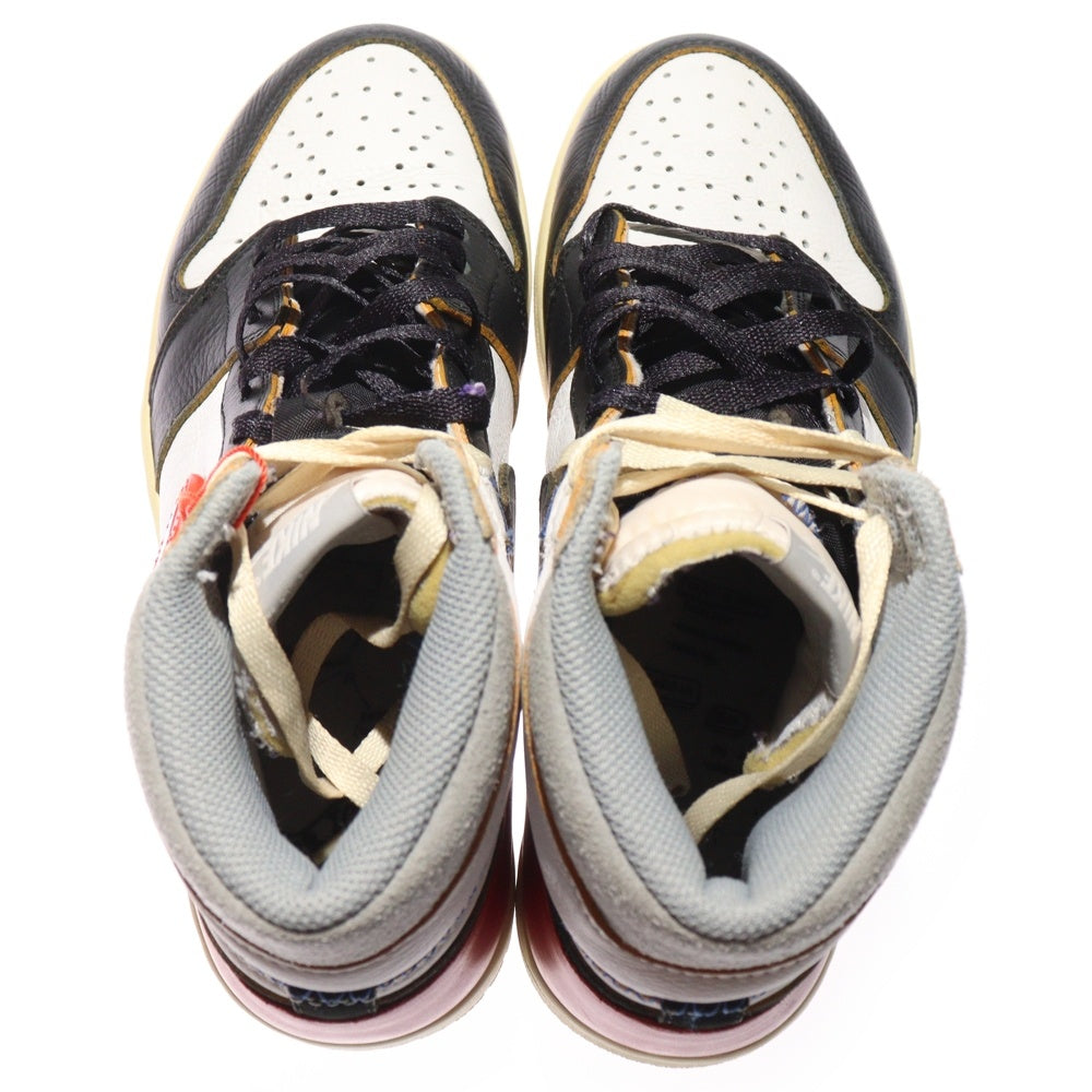 NIKE(ナイキ) ×UNION AIR JORDAN 1 RETRO HI NRG BV1300-106 ユニオン エアジョーダン1 レトロ ハイカットスニーカー ブラック/レッド/ホワイト US9/27cm BV1300-106