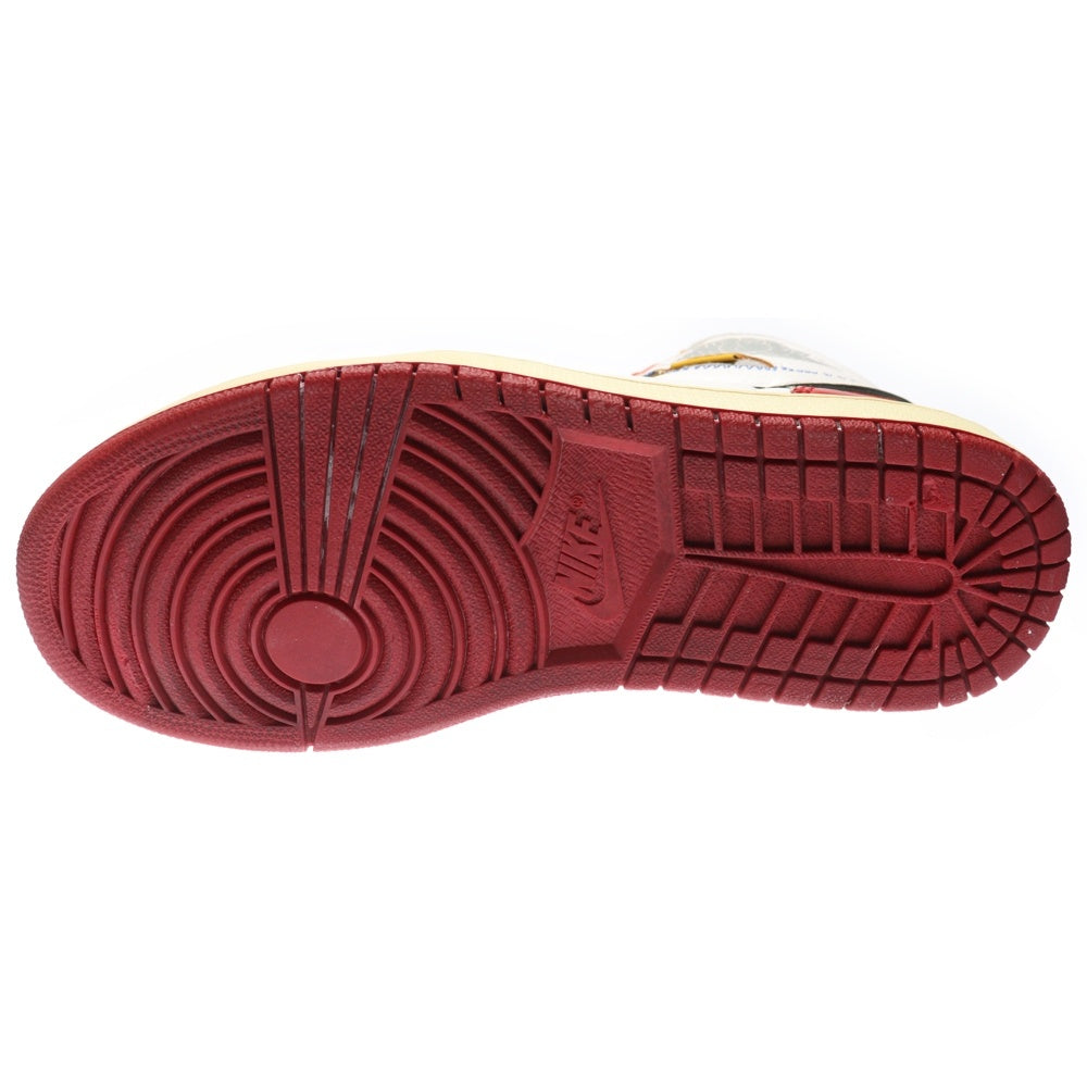 NIKE(ナイキ) ×UNION AIR JORDAN 1 RETRO HI NRG BV1300-106 ユニオン エアジョーダン1 レトロ ハイカットスニーカー ブラック/レッド/ホワイト US9/27cm BV1300-106