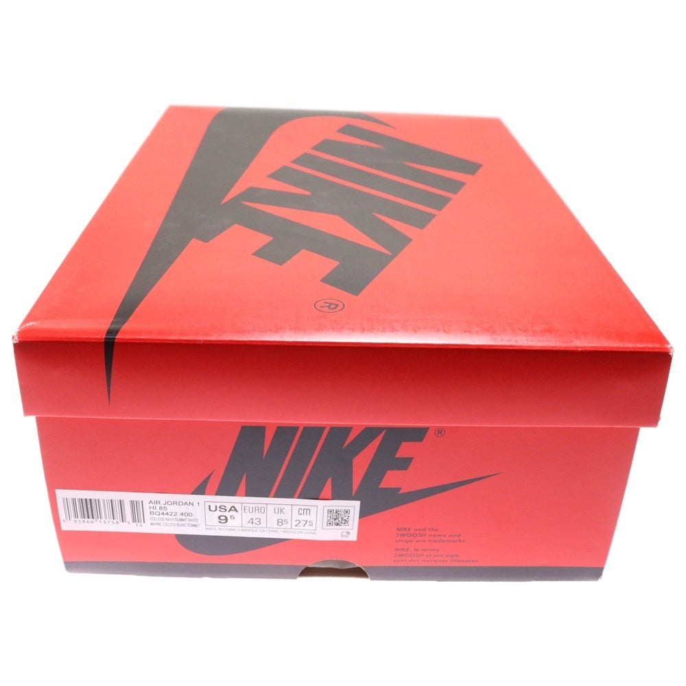 NIKE(ナイキ) AIR JORDAN 1 HIGH 85 GEORGETOWN エアジョーダン1 ジョージタウン ハイカットスニーカー ネイビー/グレー US9.5/27.5cm BQ4422-400