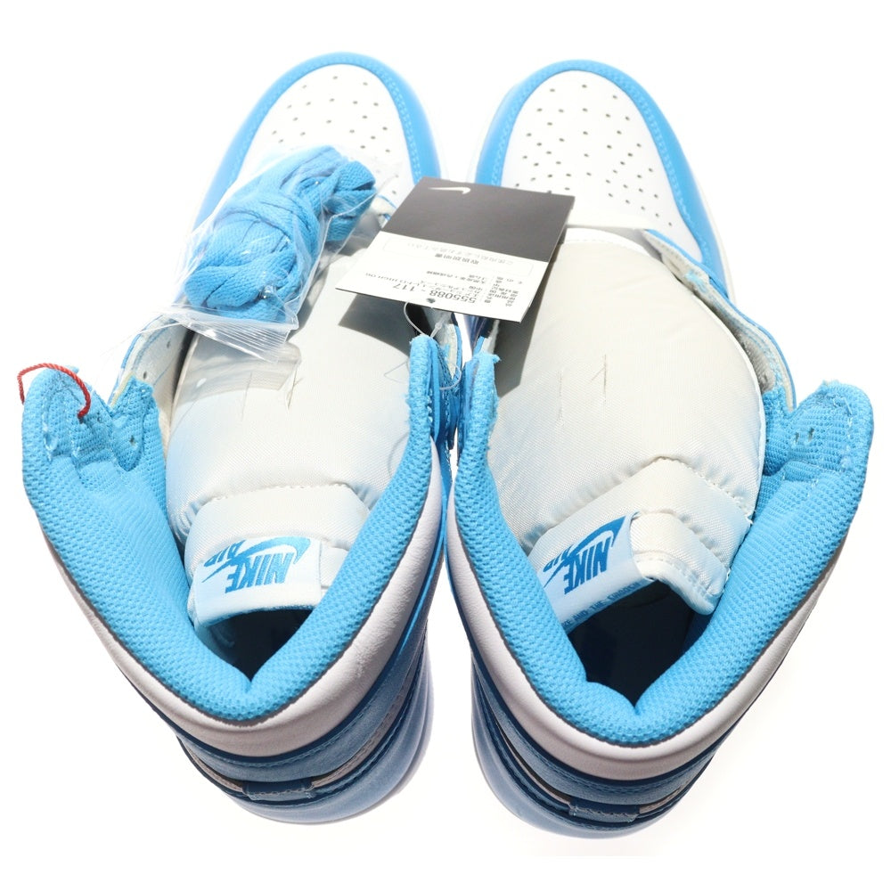 NIKE(ナイキ) AIR JORDAN1 RETRO HIGH UNC エアジョーダン1 ノースカロライナ ハイカットスニーカー ブルー/ホワイト US10/28cm 555088-117