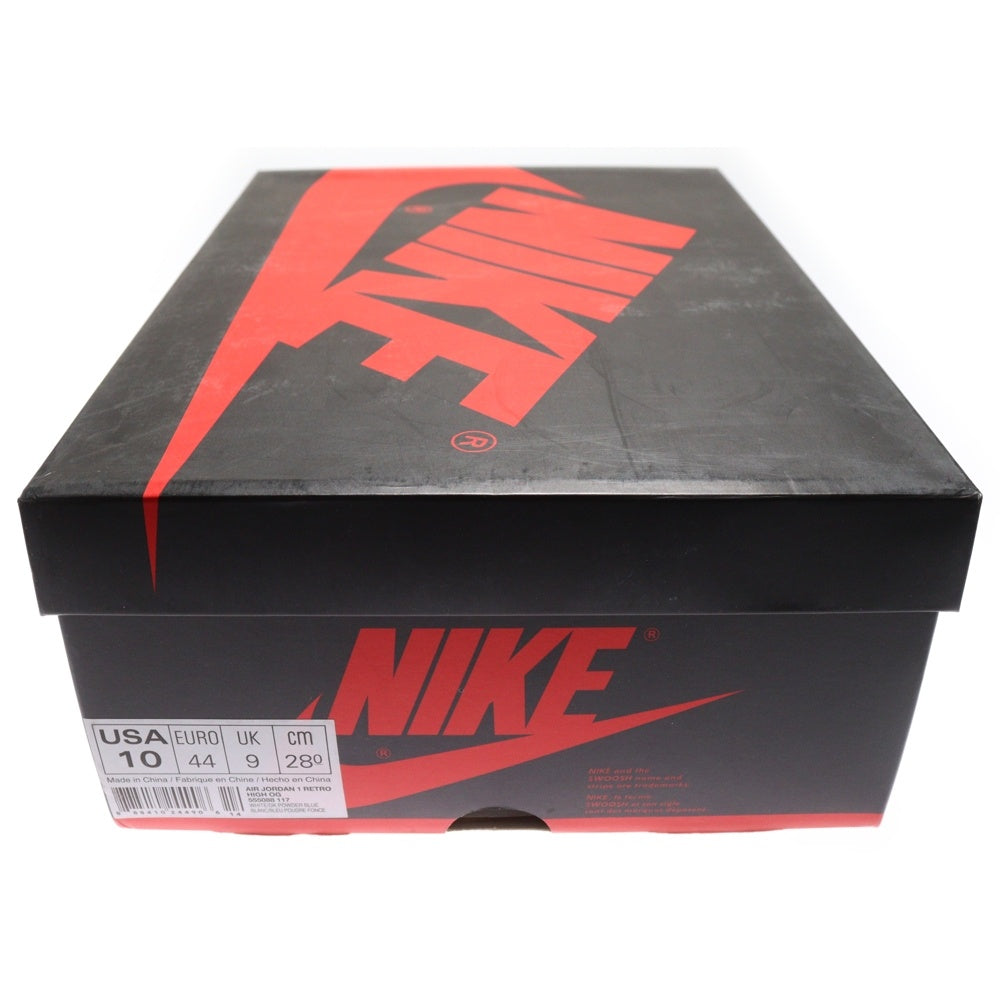 NIKE(ナイキ) AIR JORDAN1 RETRO HIGH UNC エアジョーダン1 ノースカロライナ ハイカットスニーカー ブルー/ホワイト US10/28cm 555088-117