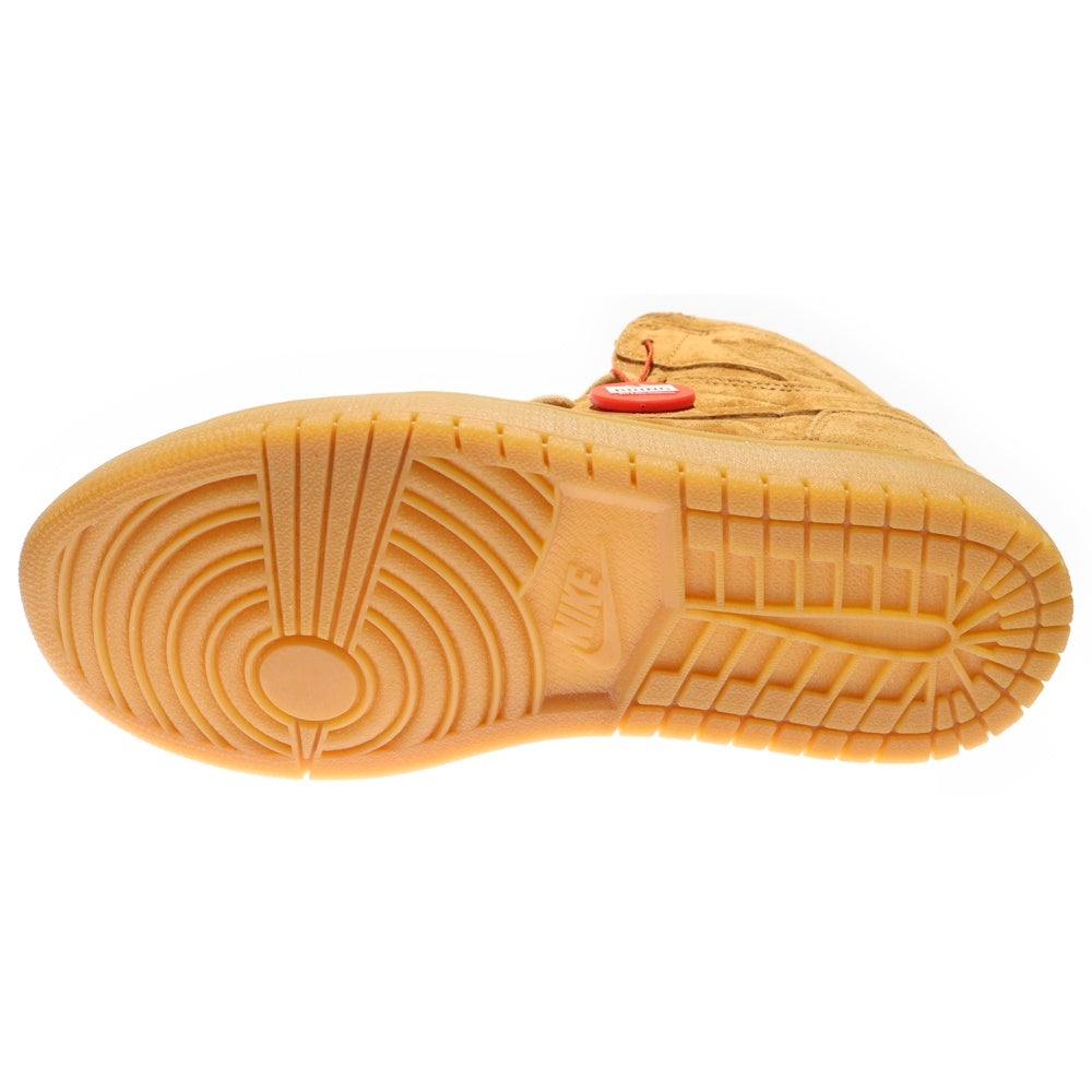 NIKE(ナイキ) AIR JORDAN 1 RETRO HIGH WHEAT エアジョーダン1 レトロ ハイ ウィート ハイカットスニーカー ブラウン US8.5/26.5cm 555088-710