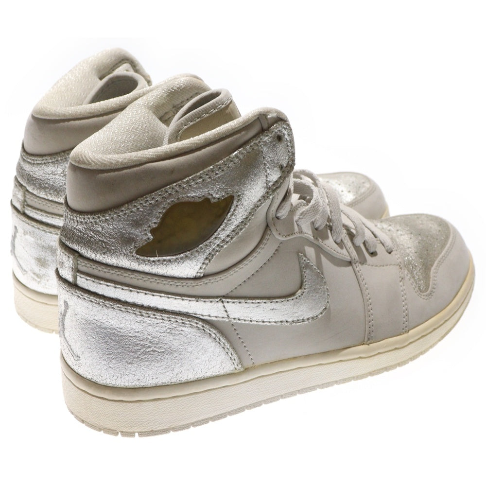 NIKE(ナイキ) 【観賞用 2009年製】 AIR JORDAN 1 RETRO HIGH SILVER エアジョーダン1 レトロ ハイカットスニーカー シルバー/ホワイト US10/28cm 396009-001