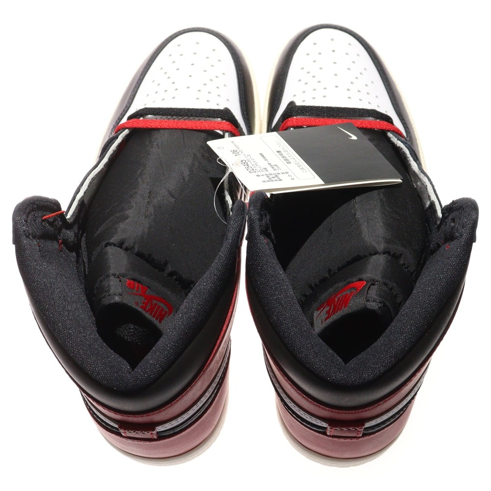 NIKE(ナイキ) AIR JORDAN 1 RETRO HIGH OG Black Toe Reimagined エアジョーダン1 レトロ OG ブラックトゥリイマジンド ハイカットスニーカー US9/27cm DZ5485-106