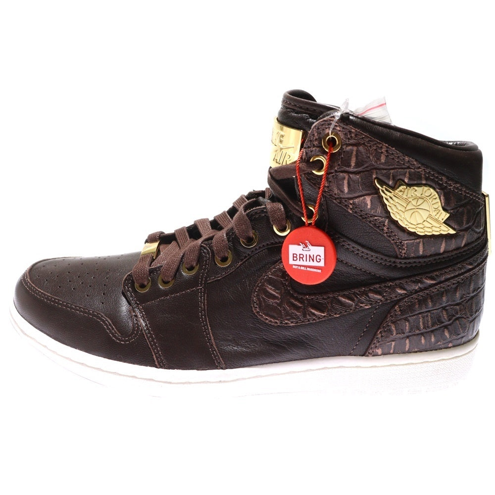 NIKE(ナイキ) 【観賞用 2015年製】 AIR JORDAN 1 PINNACLE エアジョーダン 1 ピナクル ハイカットスニーカー ブラウン US10.5/28.5cm 705075-205