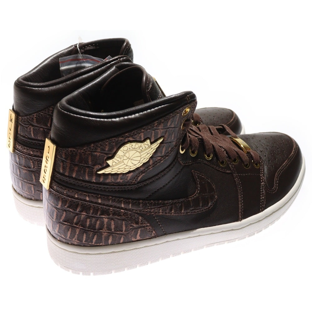 NIKE(ナイキ) 【観賞用 2015年製】 AIR JORDAN 1 PINNACLE エアジョーダン 1 ピナクル ハイカットスニーカー ブラウン US10.5/28.5cm 705075-205