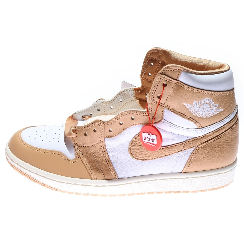 NIKE(ナイキ) WMNS AIR JORDAN 1 RETRO HIGH OG ウィメンズ エアジョーダン1 ハイカットスニーカー ホワイト/ベージュ US11/28cm FN6622-201 レディース