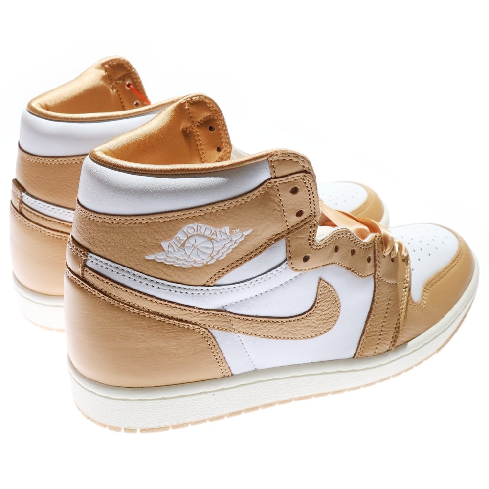 NIKE(ナイキ) WMNS AIR JORDAN 1 RETRO HIGH OG ウィメンズ エアジョーダン1 ハイカットスニーカー ホワイト/ベージュ US11/28cm FN6622-201 レディース
