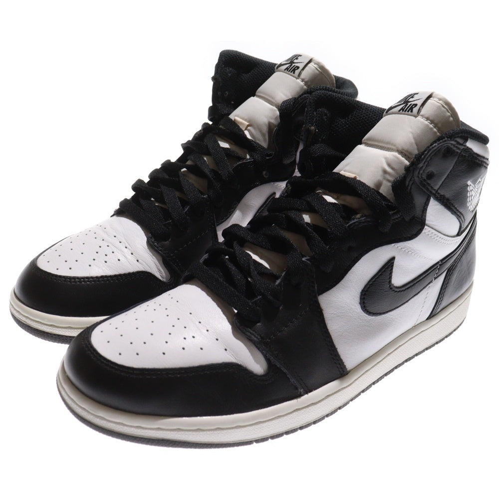 NIKE(ナイキ) 【観賞用 2014年製】 AIR JORDAN 1 RETRO HIGH OG BLACK WHITE エアジョーダン 1 ハイカットスニーカー ブラック/ホワイト US10/28cm 555088-010
