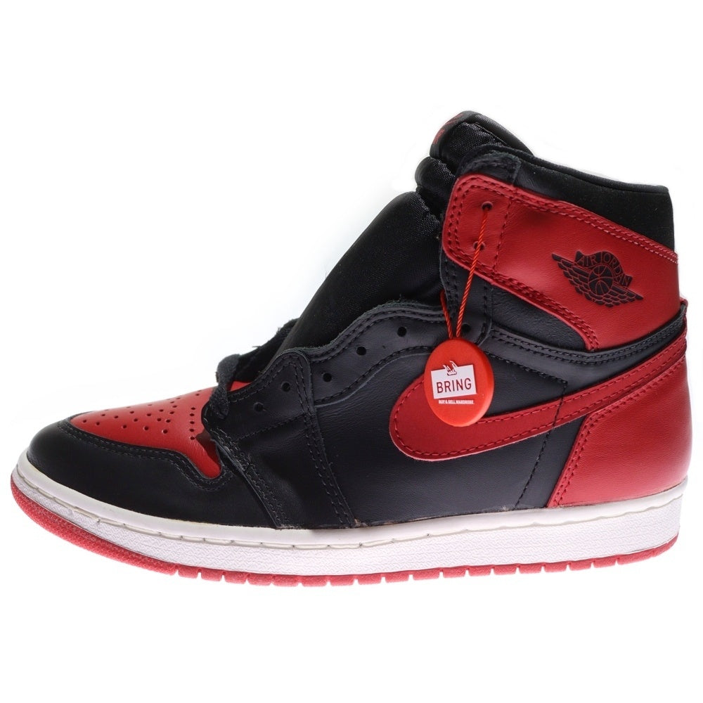 NIKE(ナイキ) 【観賞用 1994年製】 AIR JORDAN1 BRED エアジョーダン1 ブレッド ハイカットスニーカー ブラック/レッド US8.5/26.5cm 130207-061