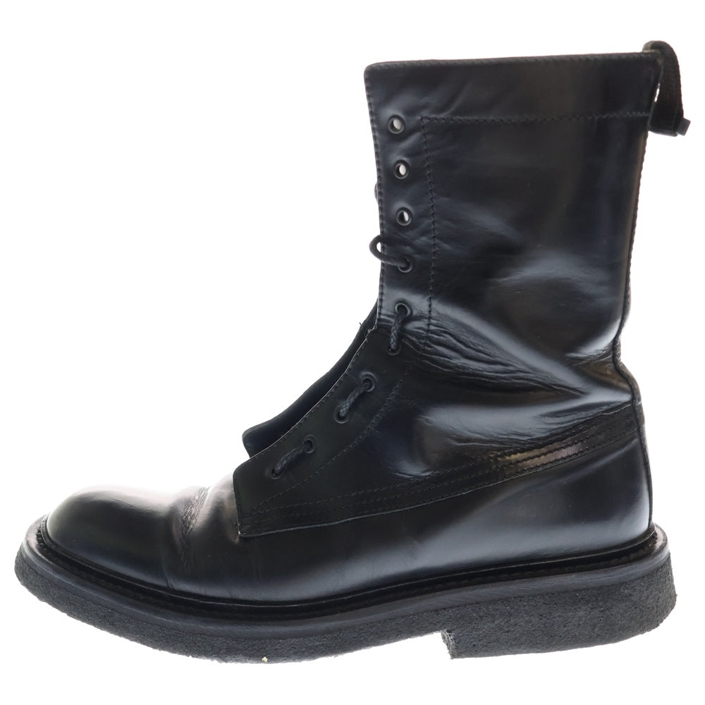 DIOR(ディオール) 07AW エディ期 レザー レースアップ コンバットブーツ ブラック VEAC3962