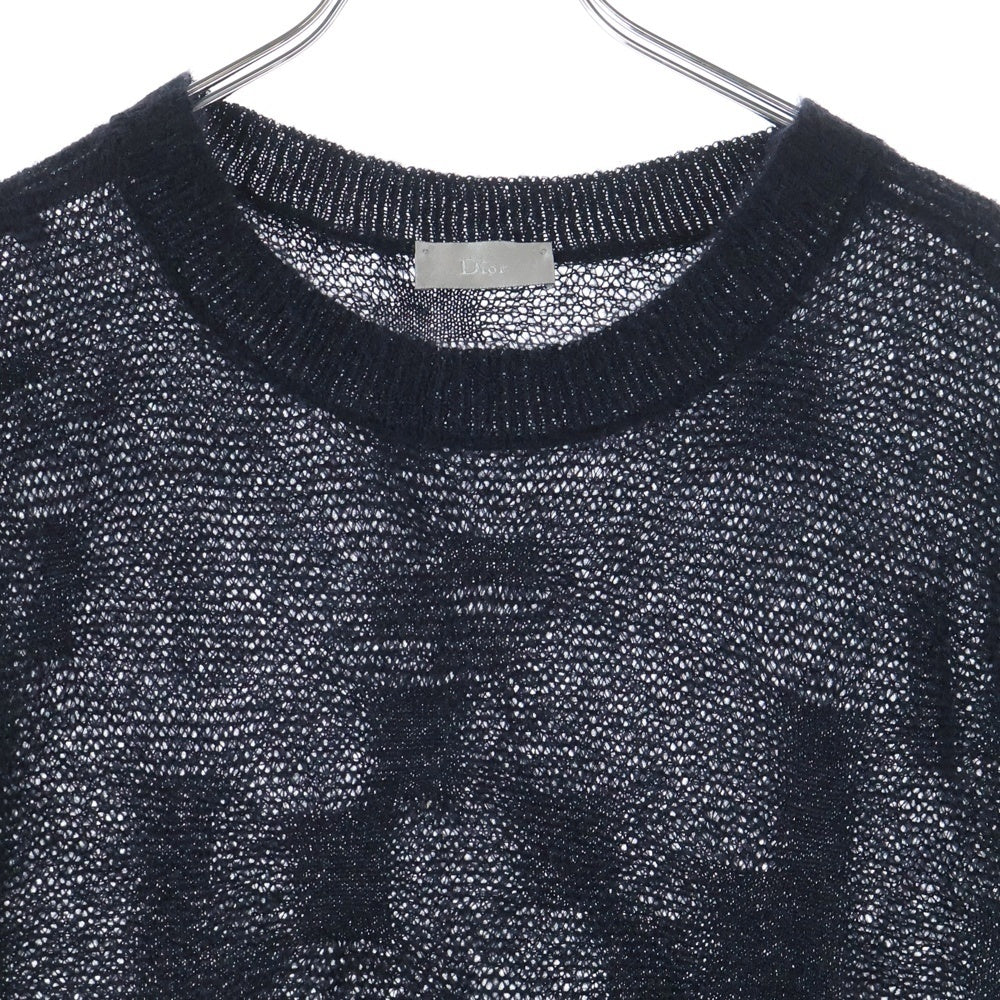 DIOR(ディオール) 07AW エディ期 モヘア ニットセーター ブラック 7H3460940023