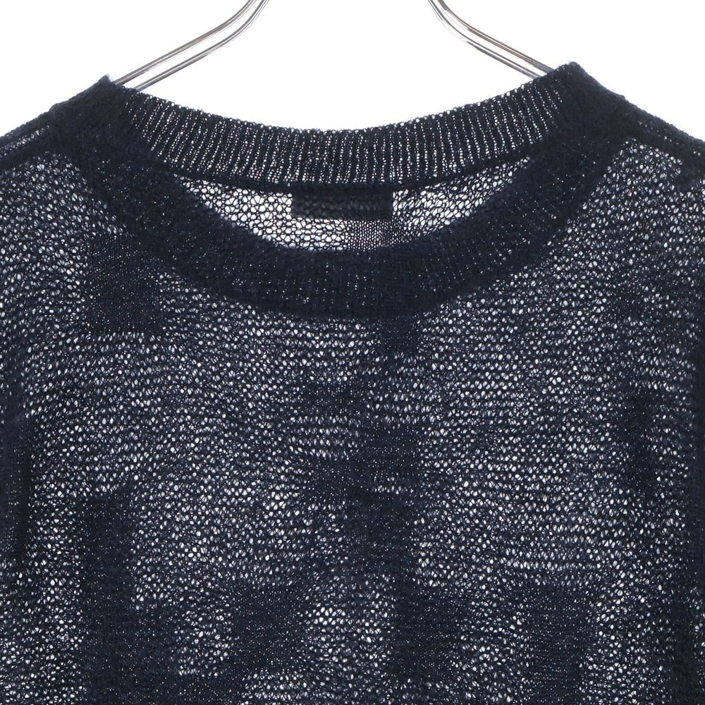 DIOR(ディオール) 07AW エディ期 モヘア ニットセーター ブラック 7H3460940023