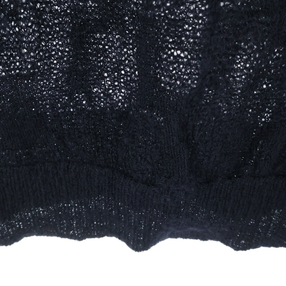 DIOR(ディオール) 07AW エディ期 モヘア ニットセーター ブラック 7H3460940023