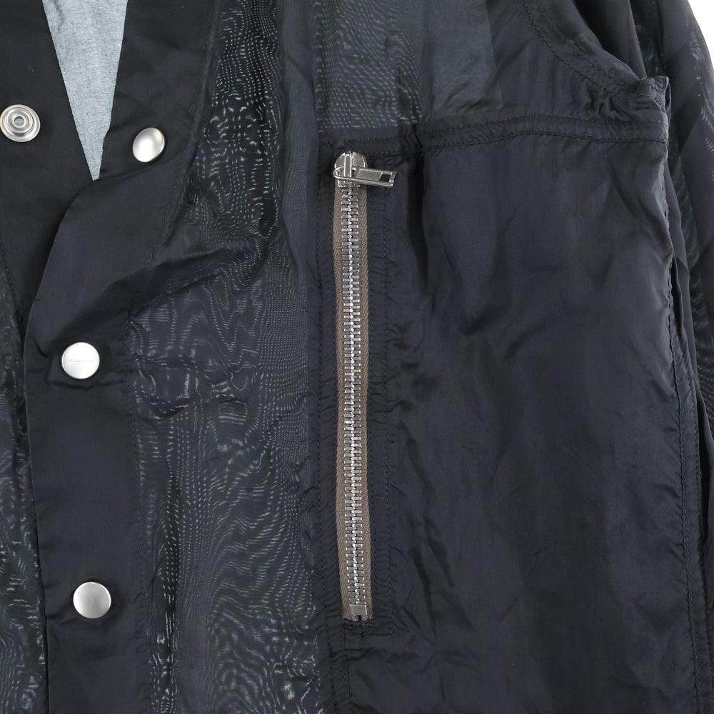 Rick Owens(リックオウエンス) 21SS LARRY SHIRT ラリーシャツ 長袖 ブラック RU21S6287-J